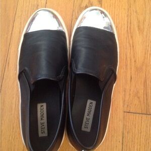 Steve Madden Black and Silver women Shoes 7